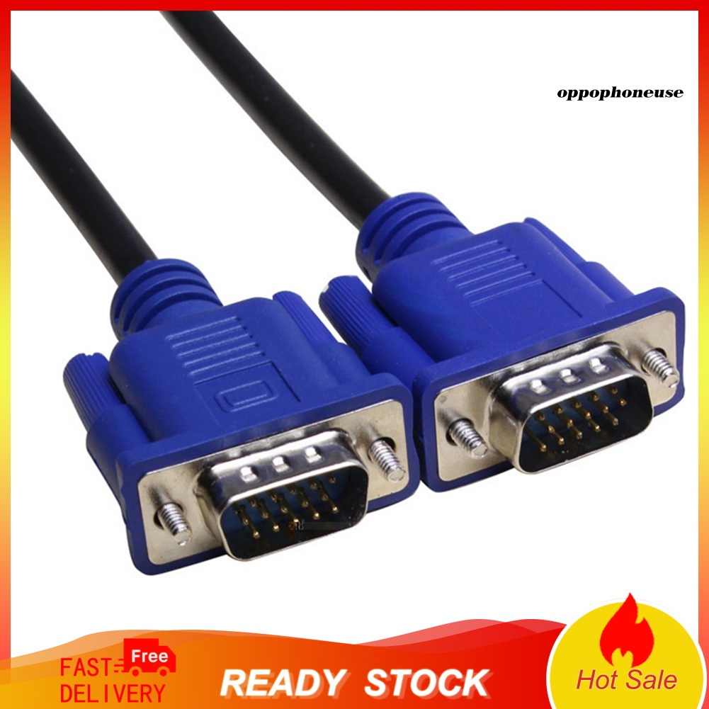 Dây Cáp Nối Dài 30cm Đầu Đực Sang VGA Đầu Cái Cho Màn Hình Máy Tính / Máy Chiếu