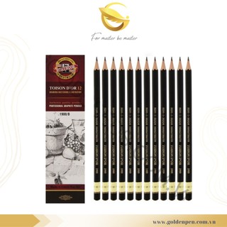 Bút chì tiệp KOH-I-NOOR 1900 |  Làm Bằng Gỗ Chất Lượng Cao | Ruột Cứng Cáp, Bền