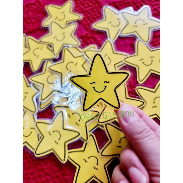 Sét 20 Sao thi đua, Sao khen thưởng, Sao minh họa đồ dùng trực quan 5cm