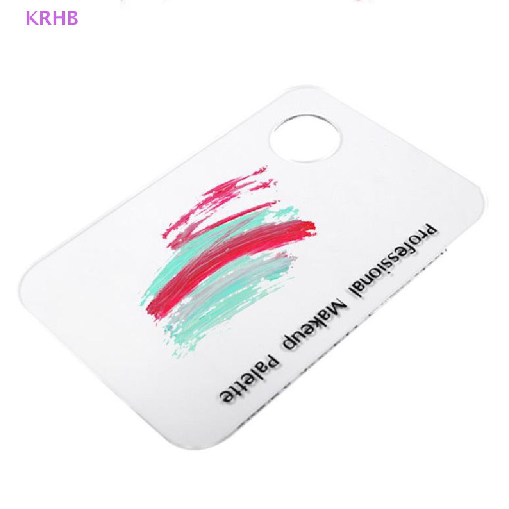 Bảng Acrylic Trong Suốt Kèm Que Trộn Màu Trang Điểm Móng Nghệ Thuật Mới