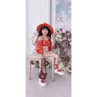 Giày bé gái kiểu giày đốc có giày mẹ và bé