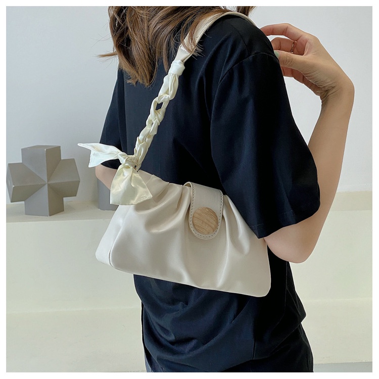 Mischa Túi Xách Da PU Màu Trơn Phong Cách Phương Tây Thời Trang Cho Nữ