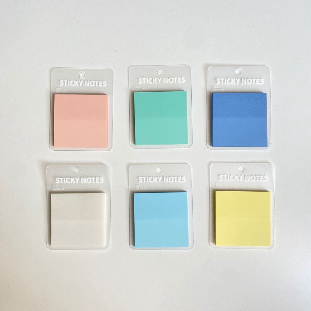Ins Color Post-it Notes Notepad trong suốt n Times Sticker Học sinh Sử dụng Note Sticker Phong cách 
