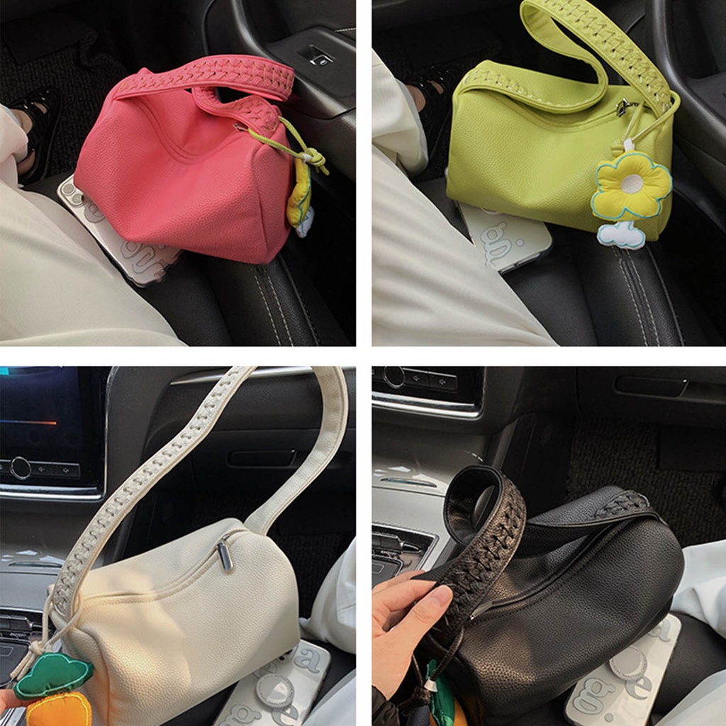 Có thể bán buôn Túi Xách Da PU Màu Trơn Kèm Móc Khóa Thời Trang Cho Nữ Ilikebag Hàng giao ngay