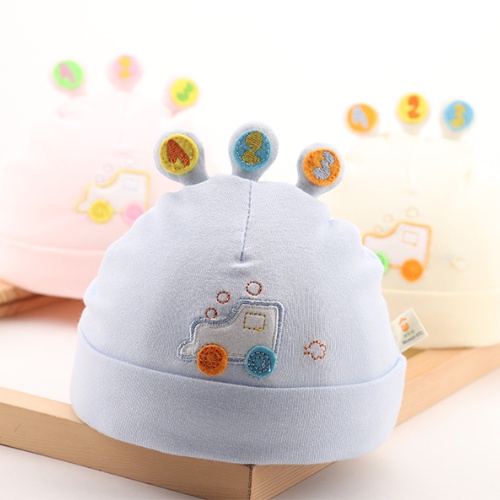 Mũ Sơ Sinh Cao Cấp Siêu Mềm, Mịn Cho Bé Họa Tiết Ô Tô Cực Xinh Cho Bé 0-3 Tháng Doomi Store - SP362