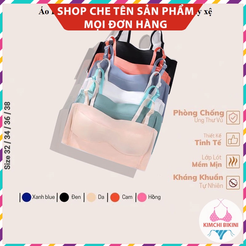 Áo Lót Định Hình Đúc Su Non Không Gọng Bản To 4 Móc KIMCHIBIKINI Áo con nữ tôn vòng 1 quyến rũ AL020