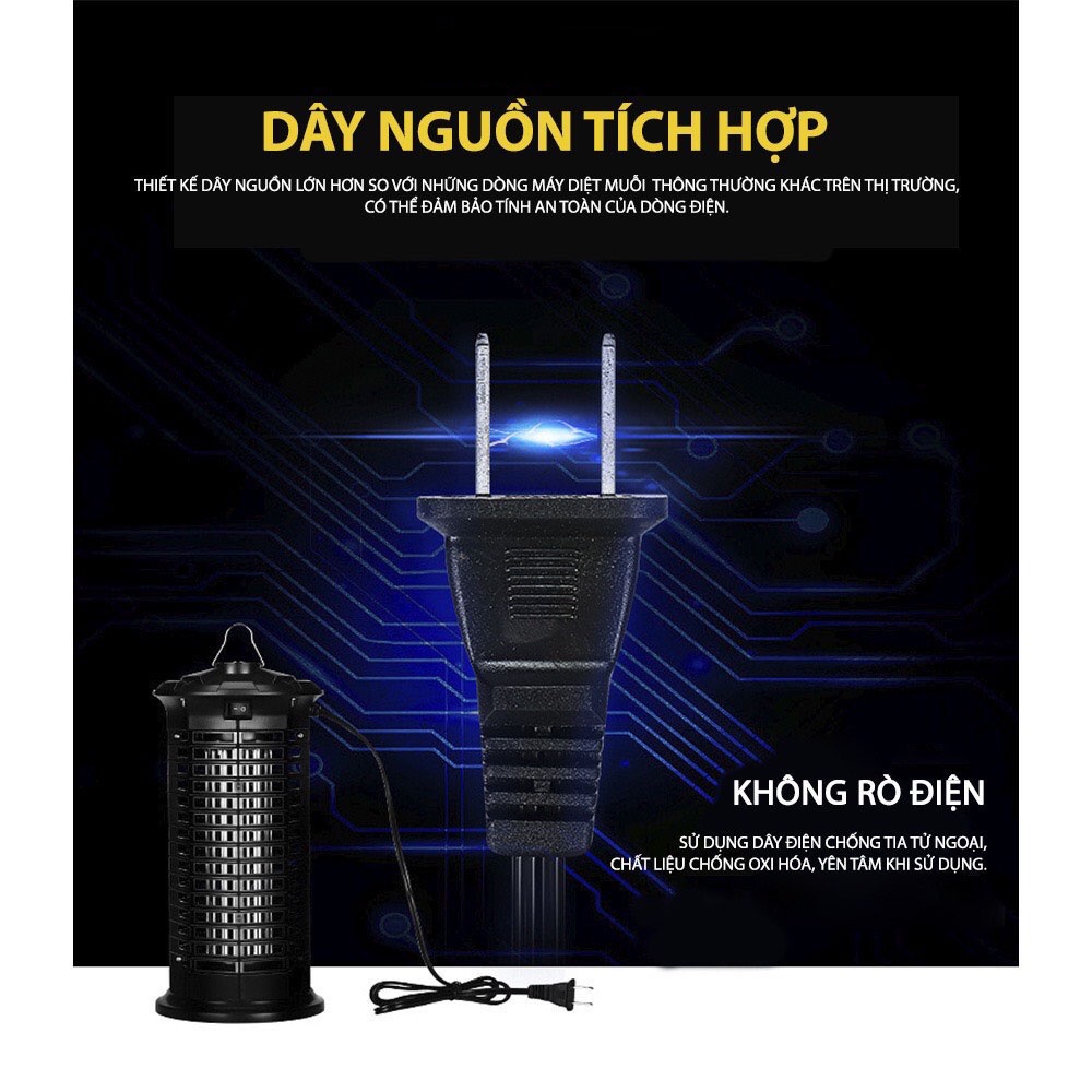 Đèn bắt muỗi thông minh an toàn hiệu quả cao ELECTRIC 11W đuổi muỗi diệt côn trùng