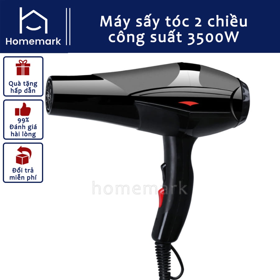 Máy Sấy Tóc 2 Chiều Công Suất 3500W, Máy Sấy Tóc Tạo Kiểu Công Nghệ Mới Không Gây Khô Tóc