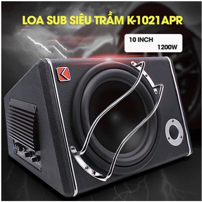 Loa Sub Siêu Trầm KUERL 10 Inch 1200W 20Hz-20KHz K-1021APR
