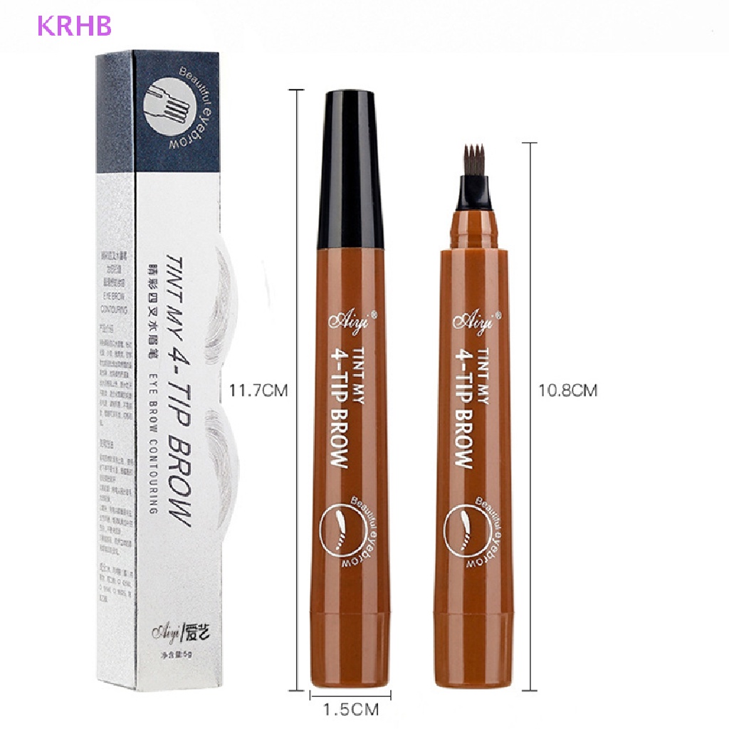 Bút Kẻ Lông Mày Dạng Phẩy Sợi Chống Nước Tiện Dụng