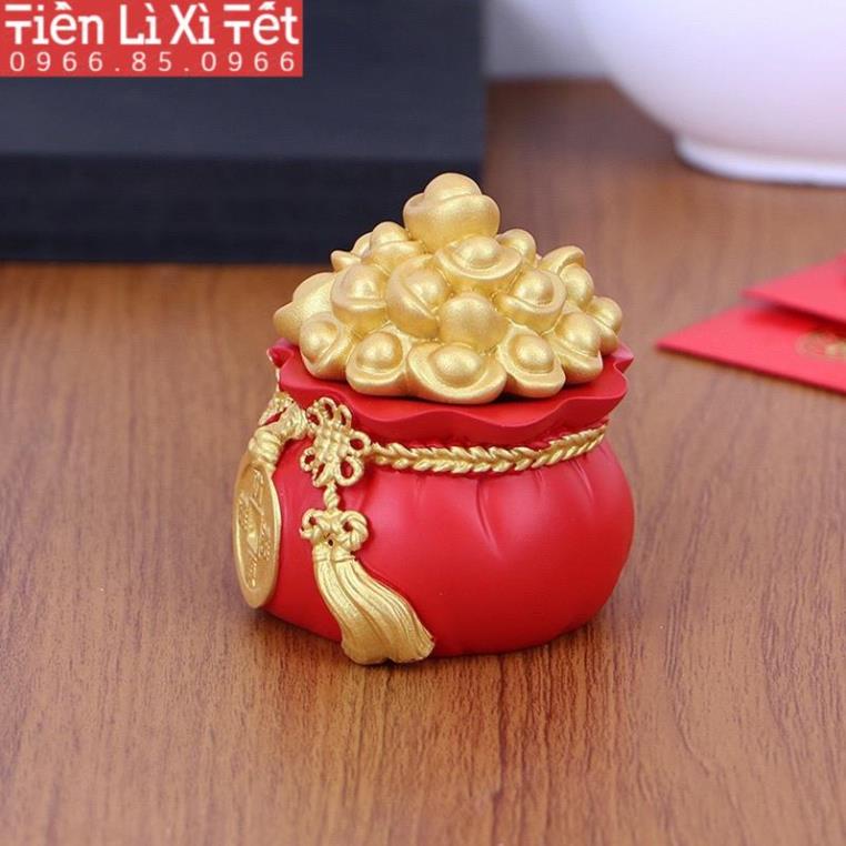 Hũ Muối Gạo Tài Lộc,  Tiểu Cảnh Chưng Ban  Thần Tài