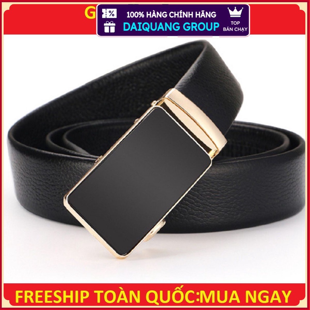 [Dây Lưng] Thắt Lưng Da Nam Khóa Tự Động Cao Cấp. Dây Nịt Nam Da Bò 100% Chính Hãng Baellerry Mạ Vàng Bạc Nam Tính GC02