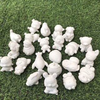 (tặng kèm bộ 6 màu và 1 bút) tô tượng thạch cao combo 50 tượng 4 đến 5cm