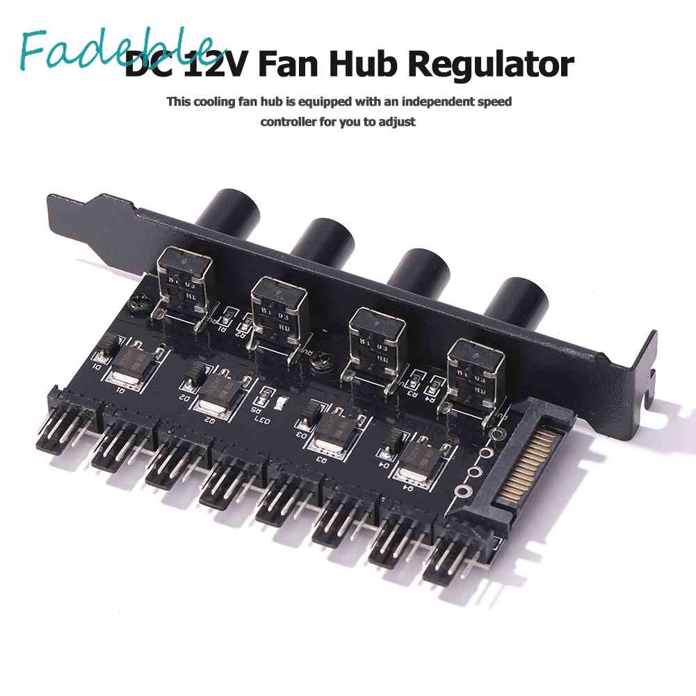 Bộ Điều Chỉnh Tốc Độ Quạt 8 Chiều SATA / 3Pin 12V Dành Cho Máy Tính