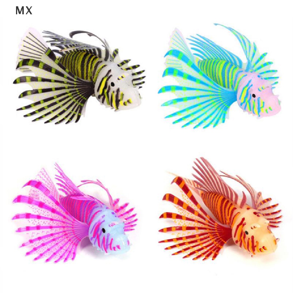 Cá Sư Tử Dạ Quang mingxuan2 Bằng Silicon Trang Trí Bể Cá vn