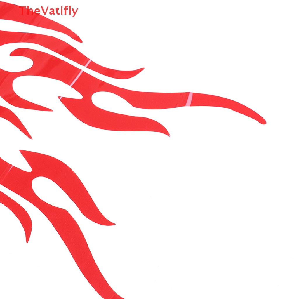 Bộ 2 Miếng Dán Phản Quang 40cm Họa Tiết Ngọn Lửa Cho Xe Hơi