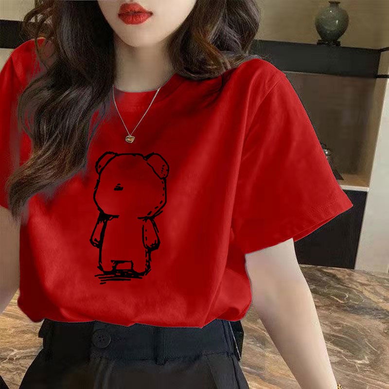 NRVP Áo thun tay ngắn dáng rộng plus size 4XL phong cách Hàn Quốc thời trang cho nam và nữ