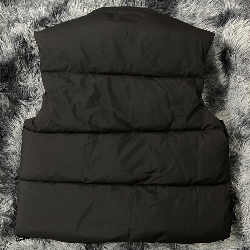 Áo Puffer Gile Form Rộng Dây Rút Tăng Chỉnh, Áo Phao Gile Cộc Tay Chần Bông Dành Cho Nam Và Nữ