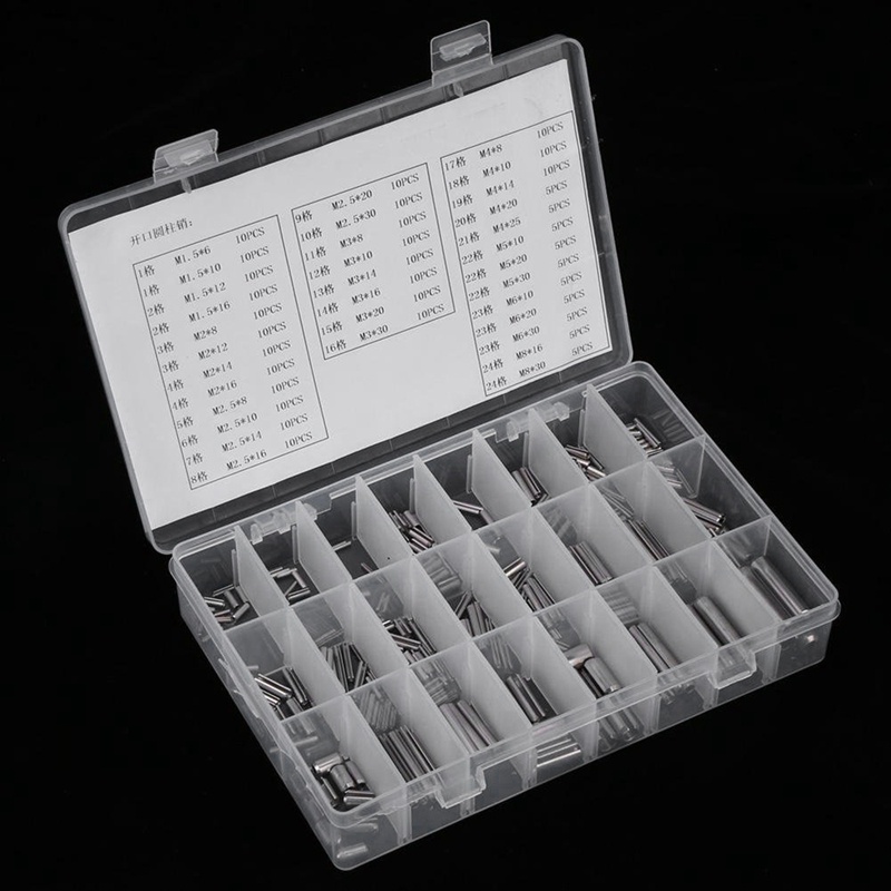 Bộ 280 Chốt Lò Xo Bằng Thép Không Gỉ M1.5 M2 M2.5 M3 M4 M5 M6 M8
