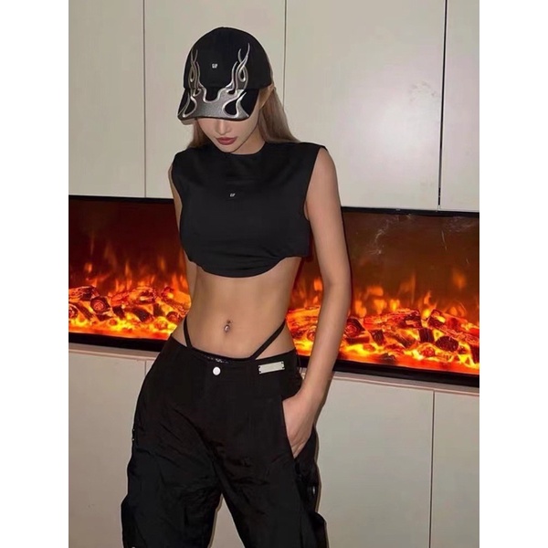 Kayne West Caps - Mũ lưỡi chai hoạ tiết lửa Unisex