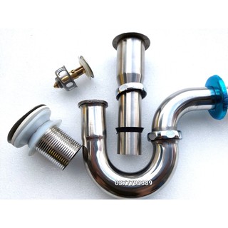 bộ xả lavabo inox(xả nhấn)