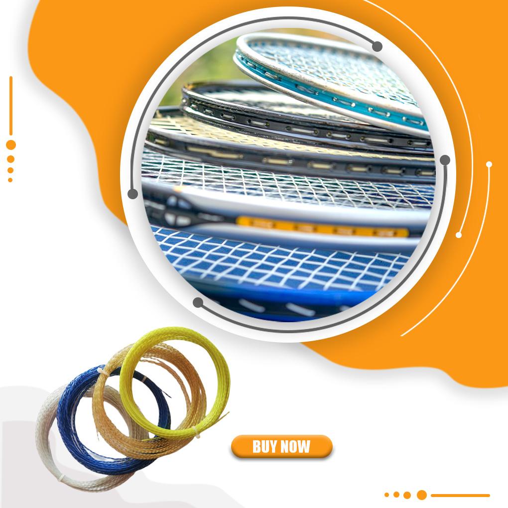 Dây Vợt Tennis Đường Kính Vừa 1 / 35mm Dài 12M Chất Liệu Nylon