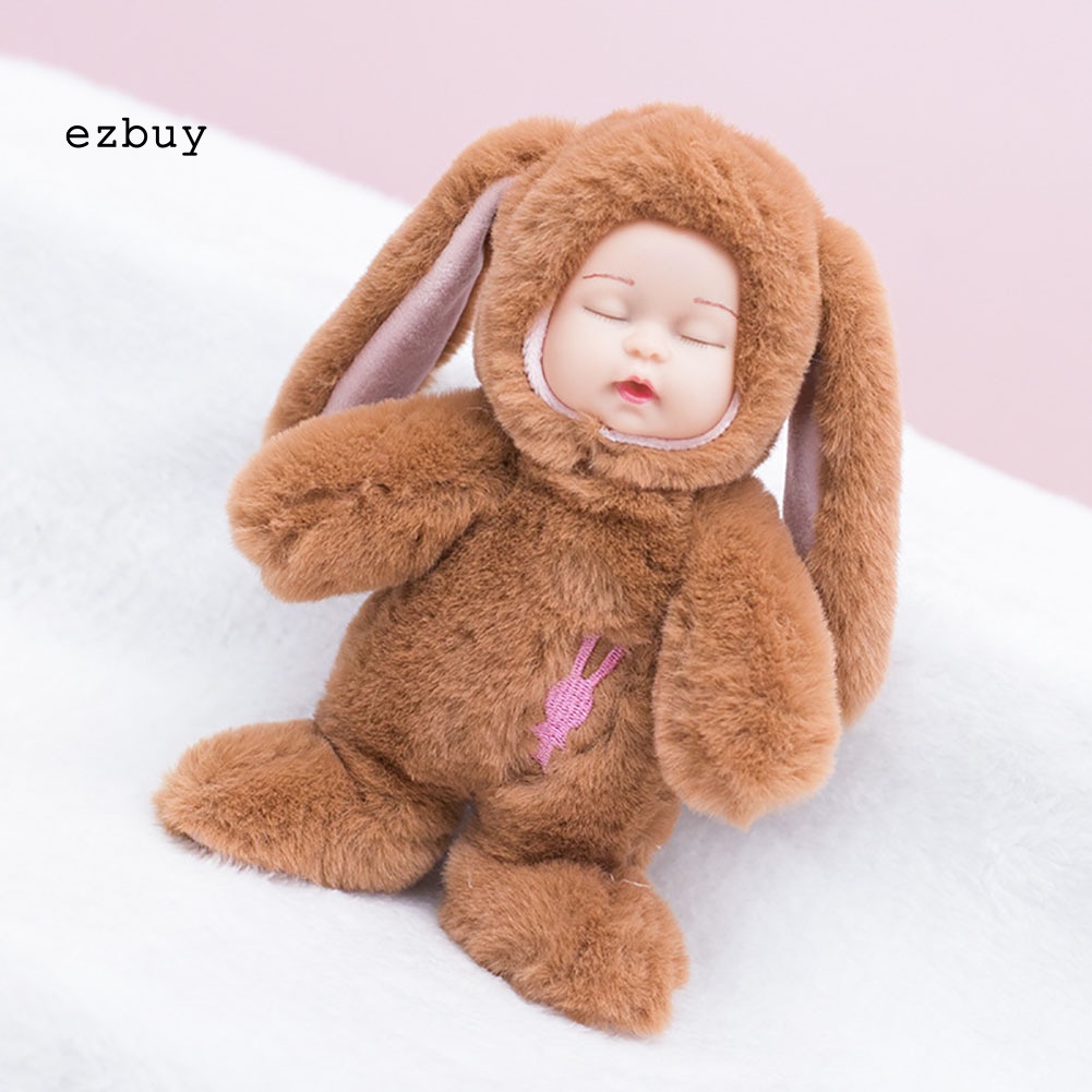 Thú Nhồi Bông Hình Thỏ Tai Dài Mềm Mại Dễ Thương Cho Bé