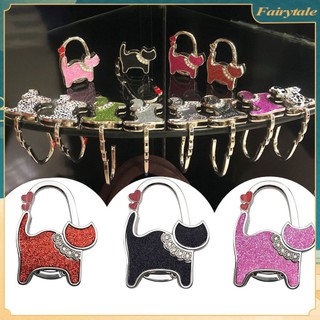 Móc treo túi xách gấp gọn hình mèo cầm tay móc treo túi móc treo cạnh bàn móc treo trang trí túi xách móc để bàn