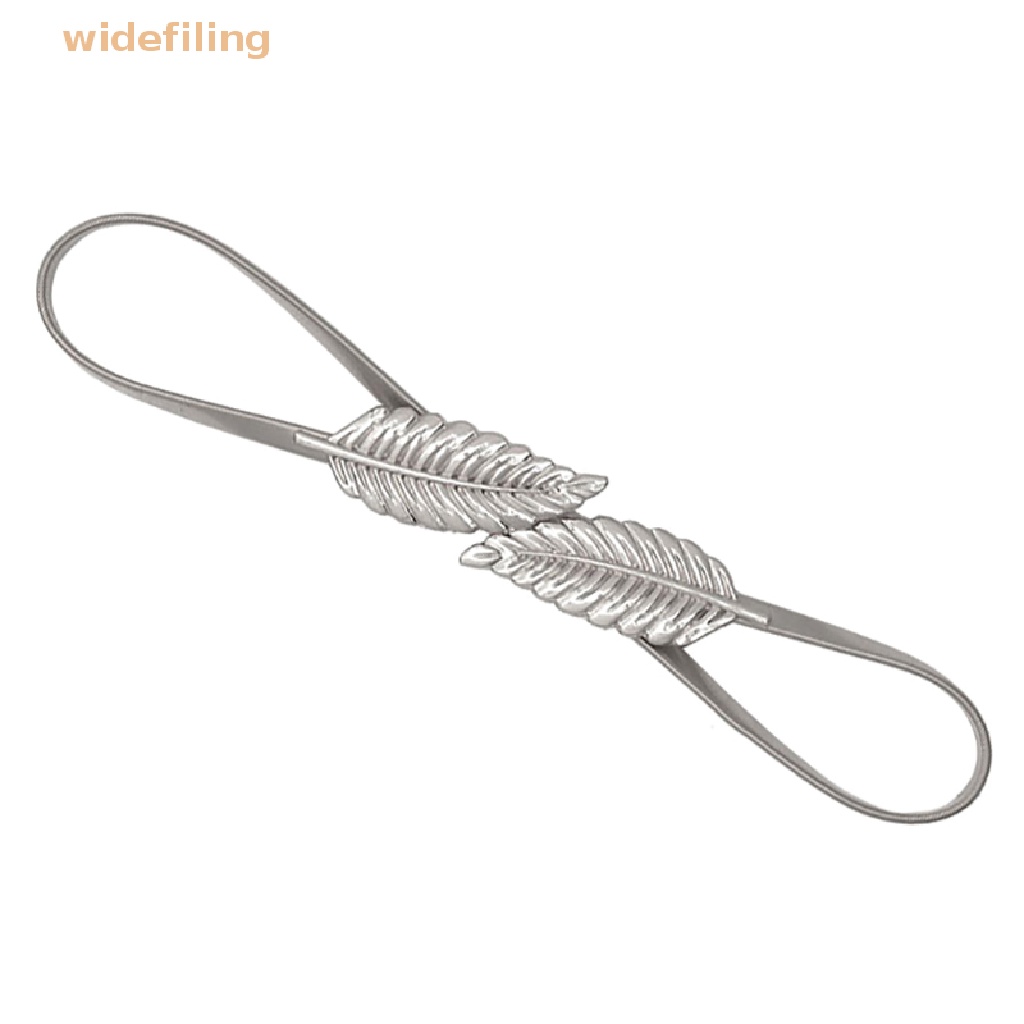 Thắt Lưng Co Giãn Mặt Hình Chiếc Lá Màu Vàng / Bạc Thời Trang Cho Nữ