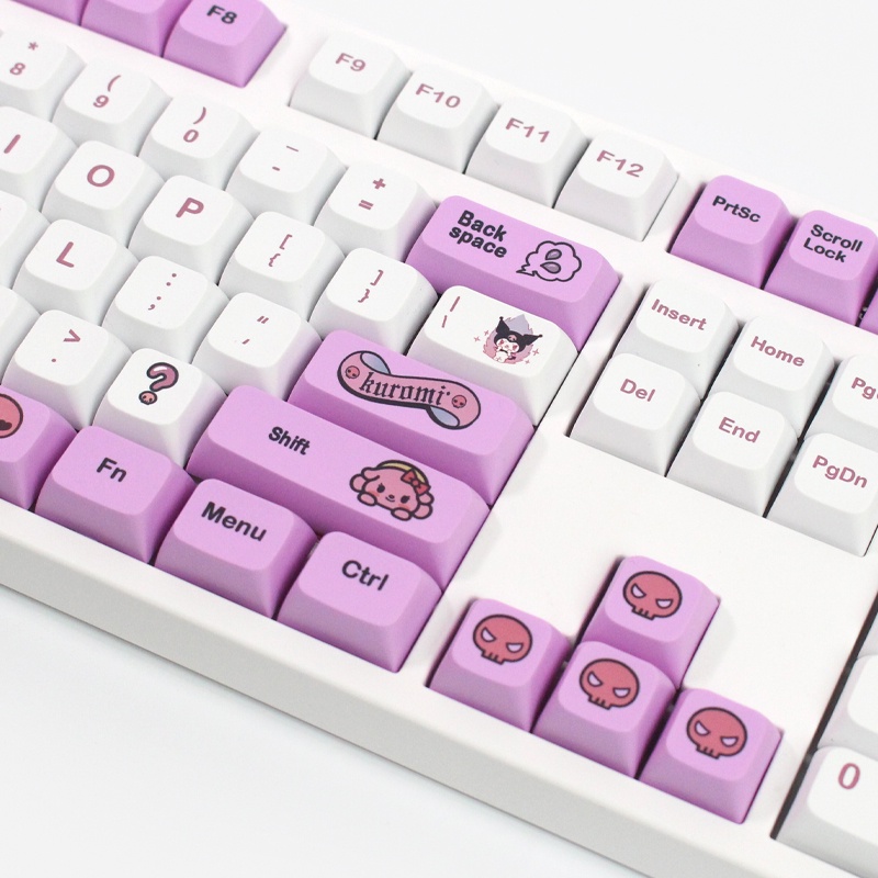 Nút bàn phím cơ Kuromi PBT keycap - XDA profile - 132 nút