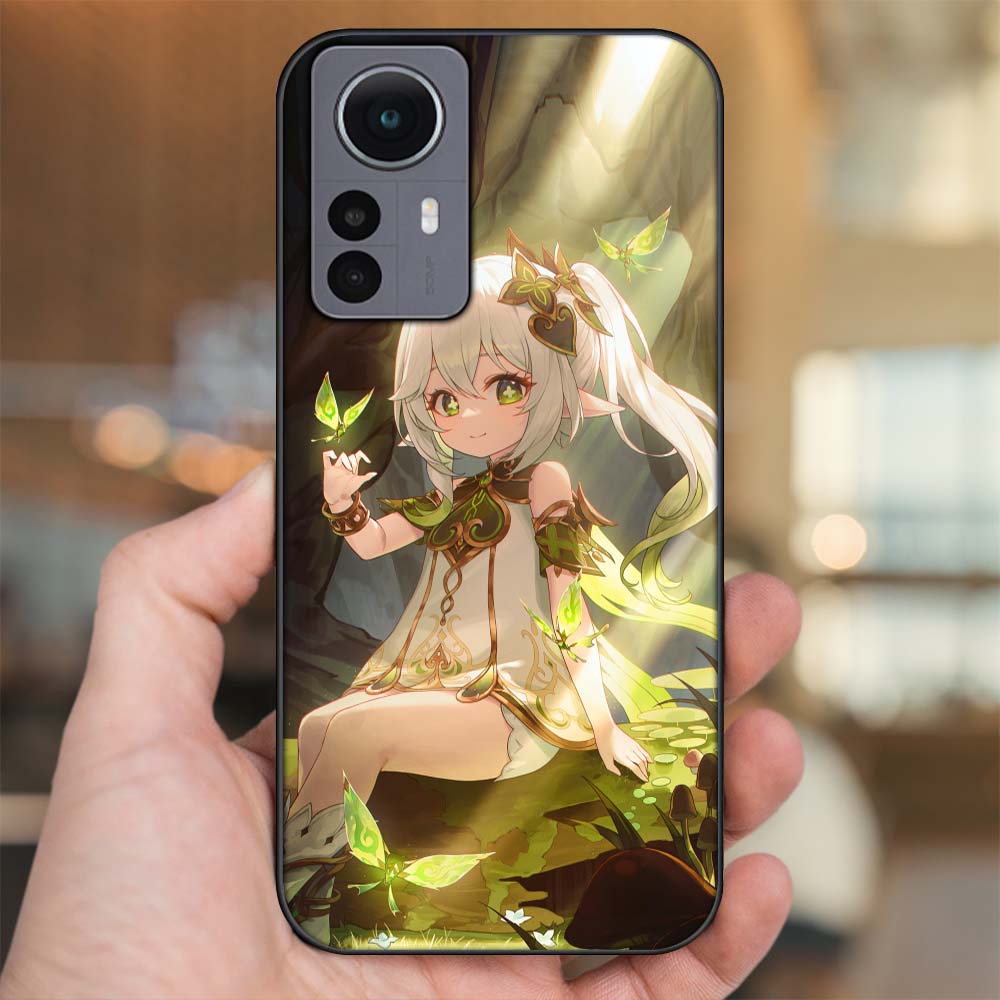 Ốp lưng Xiaomi 12 Pro 5G viền đen in hình Nahida Genshin Impact