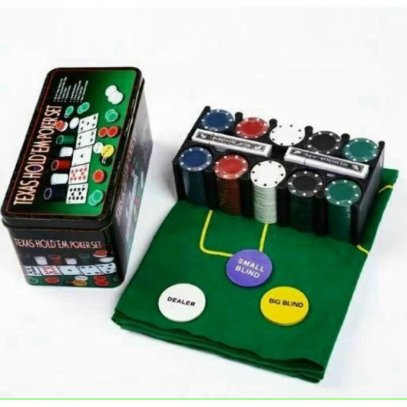|HOẢ TỐC HCM| Bộ phỉnh poker 200 chip hộp nhựa Texas Hold'em có số hàng nhập