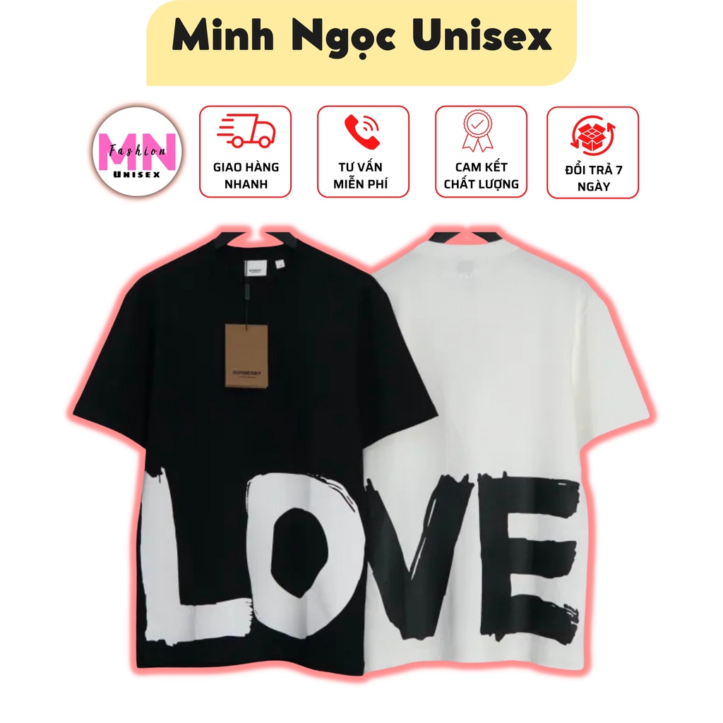 Áo Thun B.B.R LOVE Cotton Dáng Rộng Nam Nữ - Áo Phông In Chữ LOVE