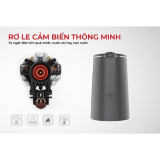 [THANH LÝ HÀNG TRƯNG BÀY] ẤM SIÊU TỐC INOX 2 LỚP 1.8L BARETTI BRD182 GDPT