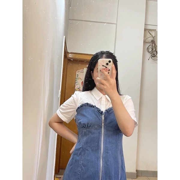 Đầm jeans tiểu thư thiết kế cao cấp BIGSIZE  - Xẹt Studio’s Lady