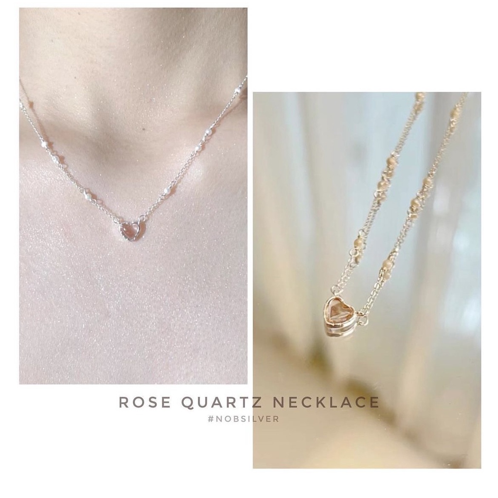 Dây chuyền bạc nữ trái tim dáng mảnh chỉ có tại Nobsilver