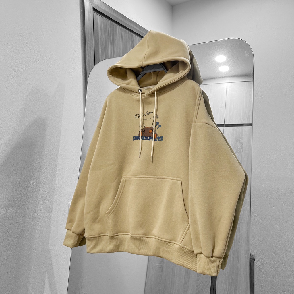 Áo Hoodie nam nữ MEANSTORE nỉ có mũ basic unisex form rộng rãi mềm mại dày dặn Ulzzang - Đen, Kem, Xanh lá