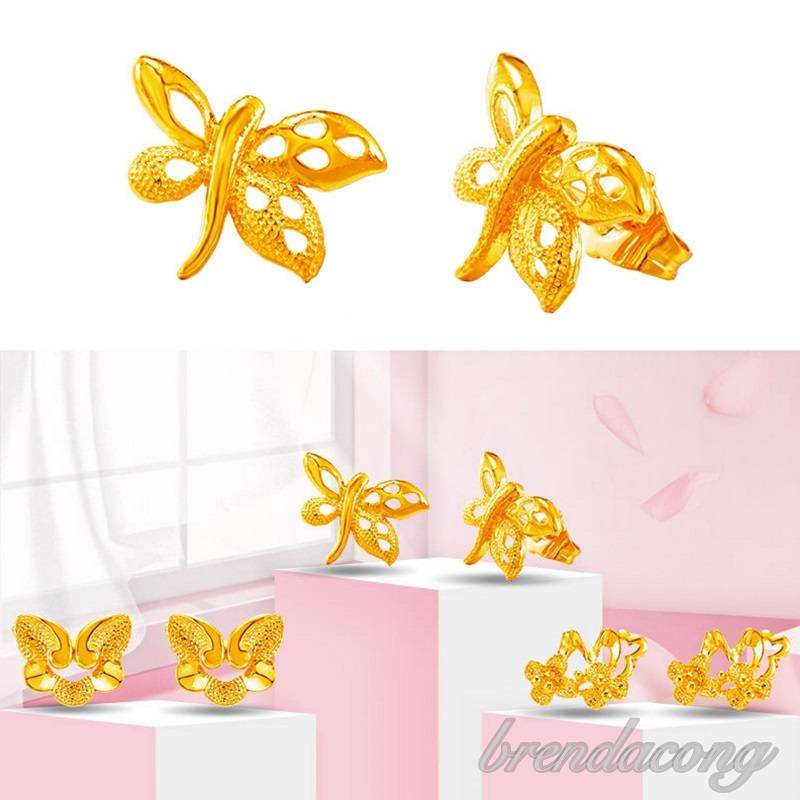 Bông Tai Hình Hoa Và Bướm Thời Trang Cho Nữ