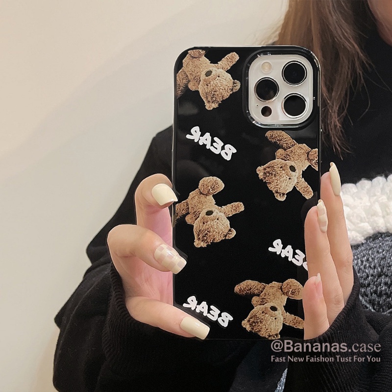Ốp Điện Thoại Silicon Mềm Họa Tiết Chú Gấu Dễ Thương Cho iPhone 14 13 12 11 Pro Max X Xr Xs Max SE2020 7 8 Plus