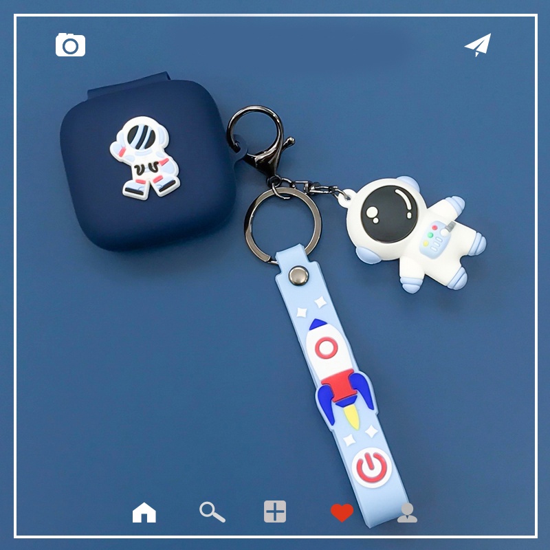 Vỏ Bảo Vệ Hộp Sạc Tai Nghe JBL LIVE Pro 2 TWS Pro2 Bằng Silicon Hình Phi Hành Gia / Thỏ Dễ Thương