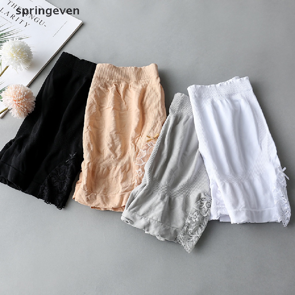 1 Quần Lót Boxer Eo Cao Không Đường May Bằng Lụa Mát Thoáng Khí Cho Nữ