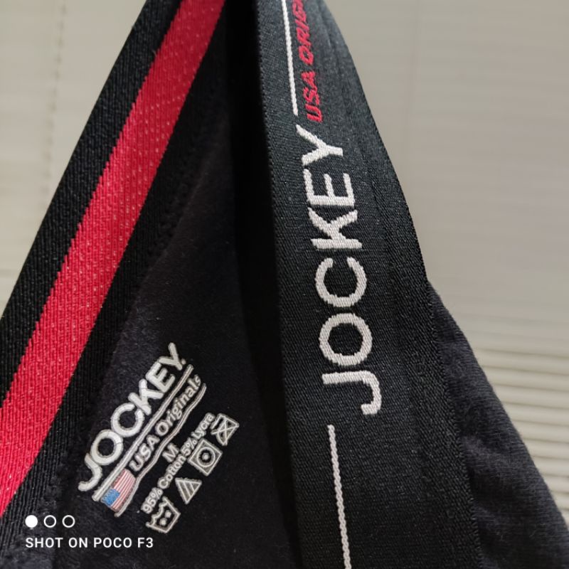 Quần lót nam Jockey usa originals​ Phong cách ngắn gọn màu đen
