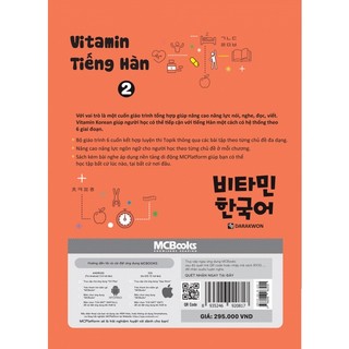 Sách Vitamin tiếng Hàn 2 Mcbooks