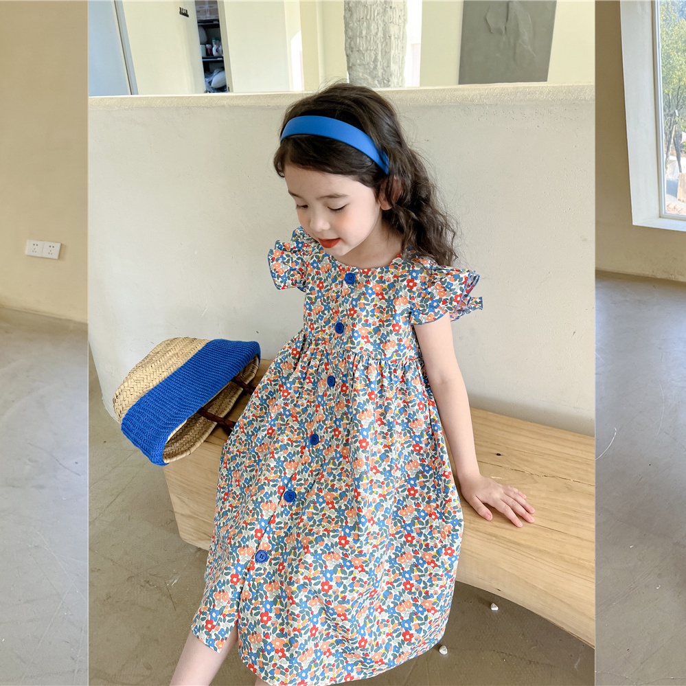 ❤️ 𝐇𝐚̀𝐧𝐠 𝐜𝐚𝐨 𝐜𝐚̂́𝐩 ❤️ Set váy cho bé gái - đầm trẻ em bé gái 2 3 4 5 tuổi tay cánh tiên siêu đáng yêu G11