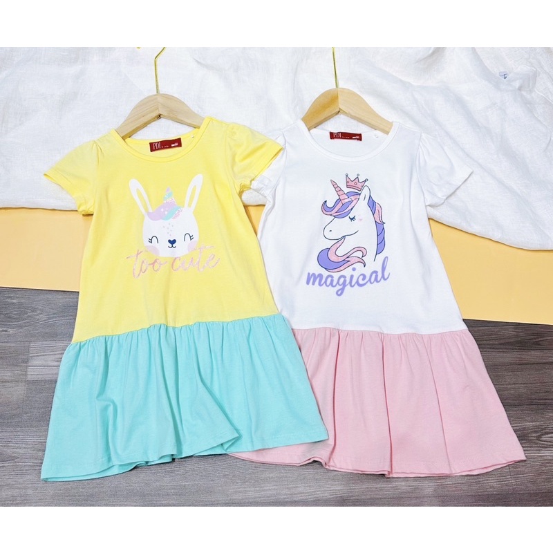 Váy thun đuôi cá PDI dư size 2/3y-10/11y
