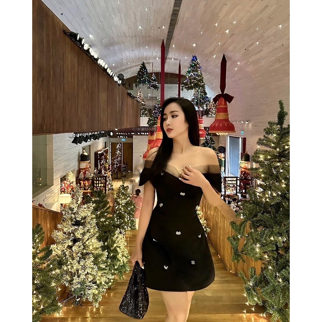 De M’aimer - Váy FAYE thêu đá cao cấp kiểu dáng sang trọng nữ tính