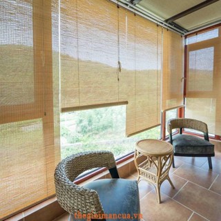 Mành tăm tre che nắng ngoài trời, mành trang trí đẹp ( 1m5 cao 2m )