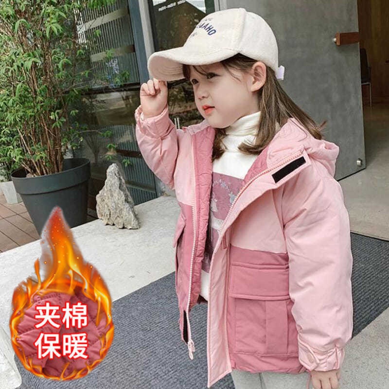 Áo Khoác Thể Thao Đệm Bông Dày Phong Cách Mới Thời Trang Thu Đông Cho Bé Gái