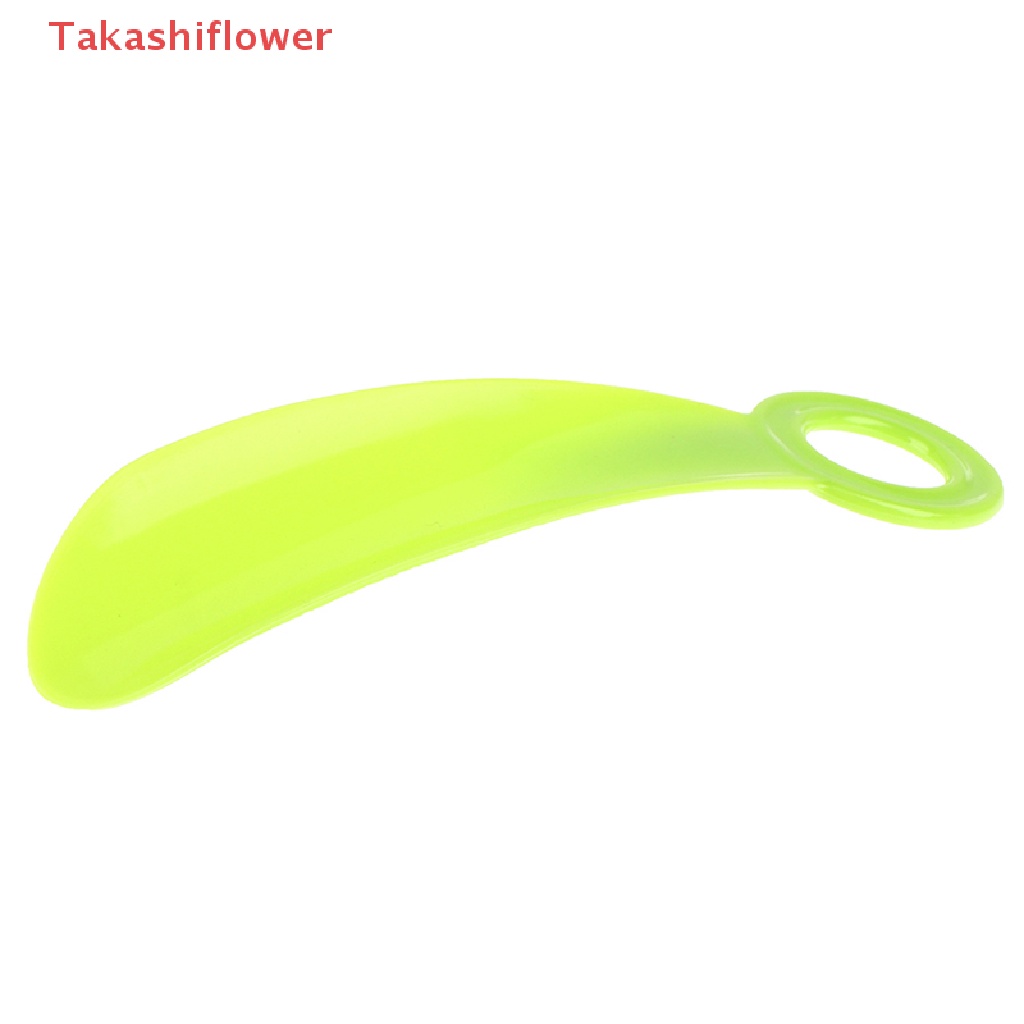 (Takashiflower) Dụng Cụ Hỗ Trợ Nâng Giày Bằng Nhựa Dẻo Chắc Chắn Hình Muỗng