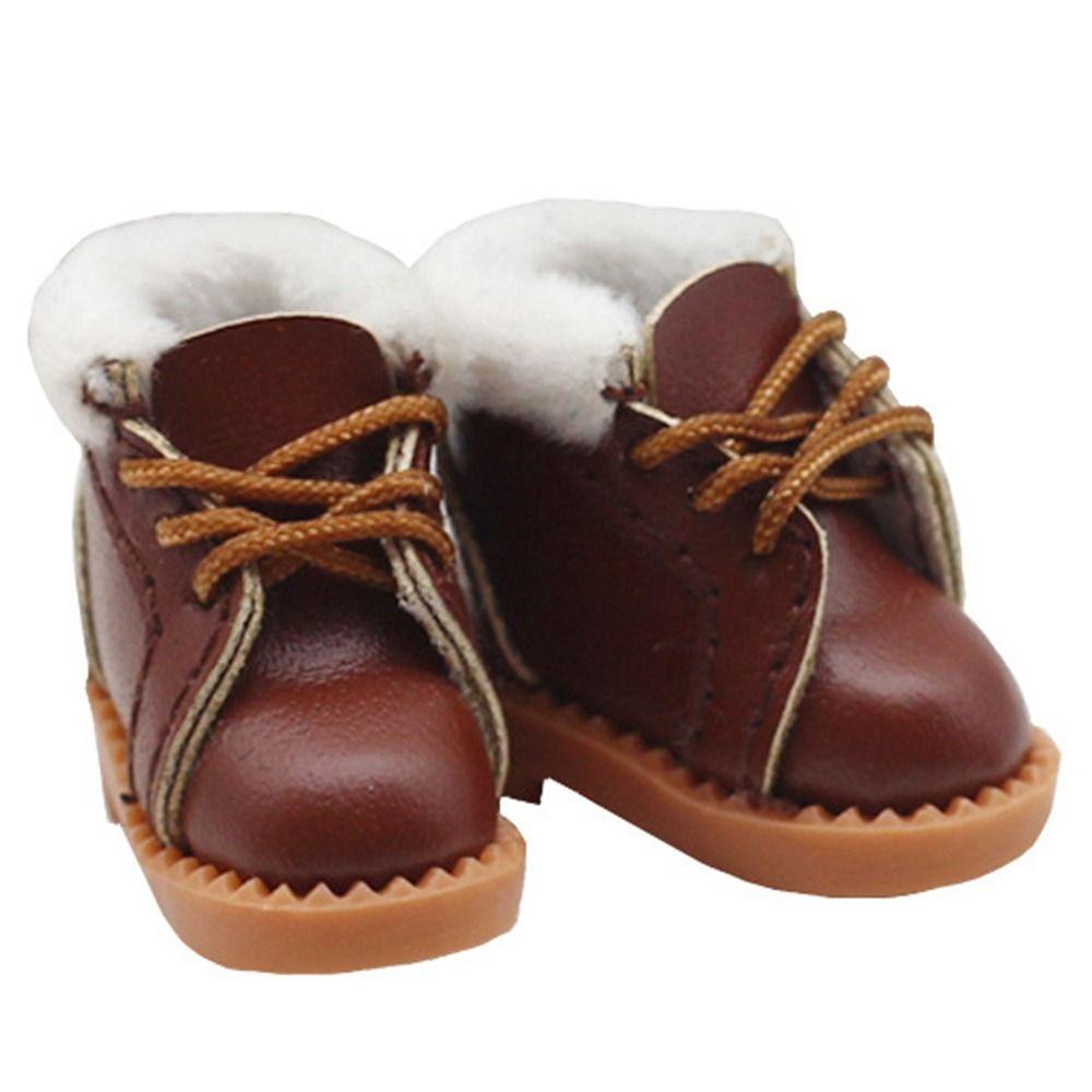 Giày Bốt Da Bò Cho Búp Bê obitsu11GSCbody9OB11 Tỉ Lệ 1 / 11 OB11